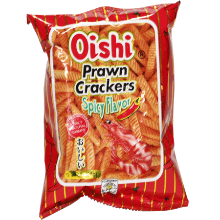 Oishi Prawn Crackers Spicy 60gr